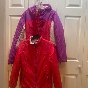 Champion Pink and Red 3-in-1 winter coat. Child size XL 14-16